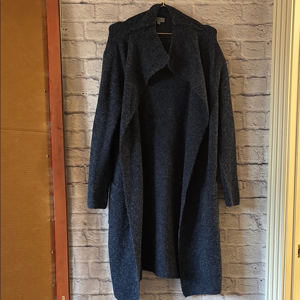 JOSEPH A Long Open Front Cardigan Sweater/Coat Small
